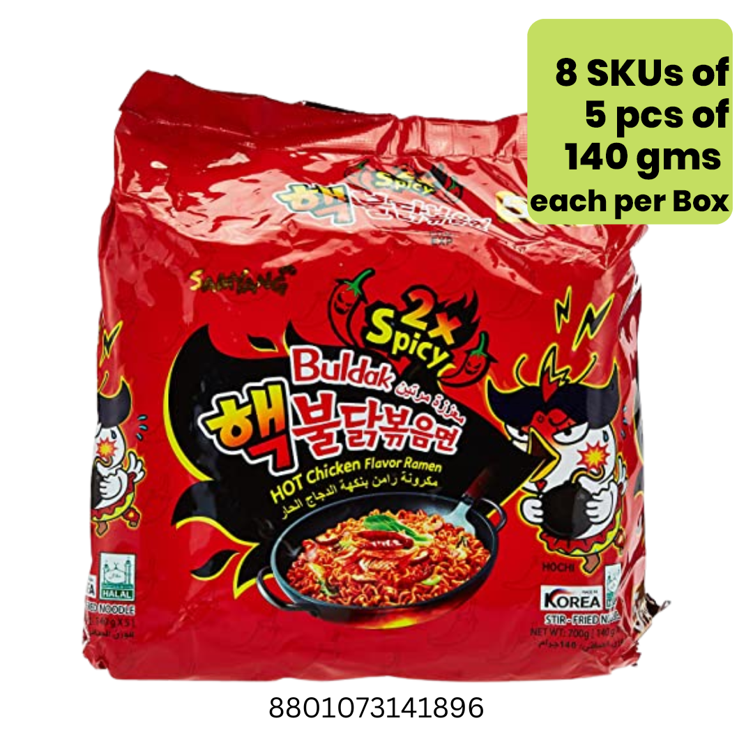 Samyang 2x Spicy Hot Chicken 8x5x140gm
